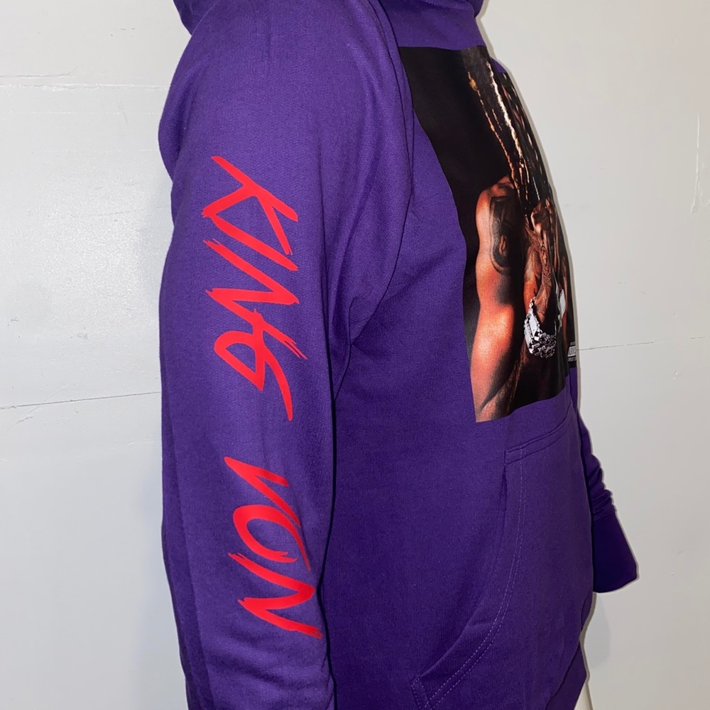 King Von Welcome to The O Purple Hoodie Unisex New - Picture 3 of 6